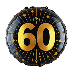 60 Års Golden Celebrations Folieballon