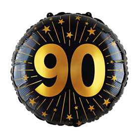 90 Års Golden Celebrations Folieballon