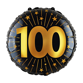 100 Års Golden Celebrations Folieballon