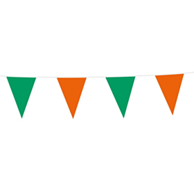 Vimpelguirlande Grøn/Orange