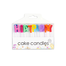 Happy Birthday Kagelys Multifarvet