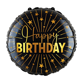 Happy Birthday Golden Celebrations Stor Folieballon