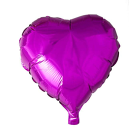 Hjerte Folieballon Hot Pink