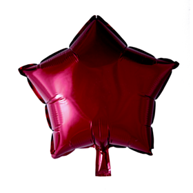 Stjerne Folieballon Rød