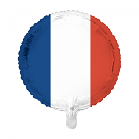 Rund Frankrig Flag Folieballon