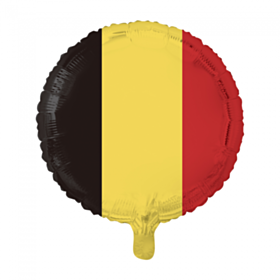 Rund Belgien Flag Folieballon