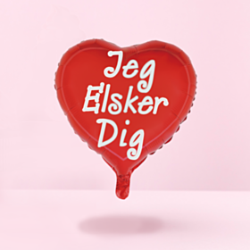 Hjerte Jeg Elsker Dig Folieballon