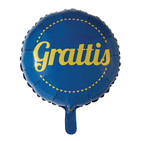 Rund Grattis Folieballon