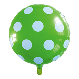 Prikket Folieballon Æblegrøn