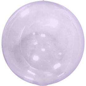 Transparent Rund Ballon Lilla