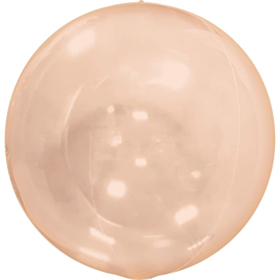 Transparent Rund Ballon Orange