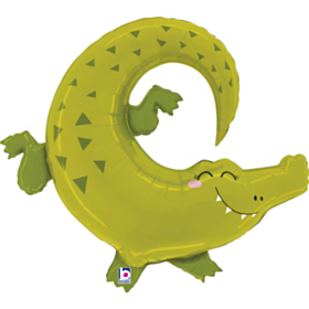 Alligator Folieballon Grøn