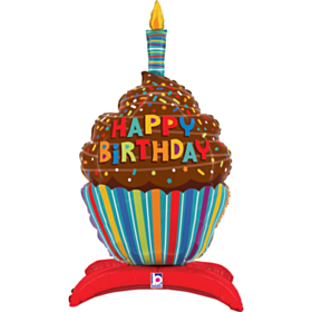Happy Birthday Cupcake Folieballon