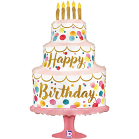 Lagkage Happy Birthday Folieballon