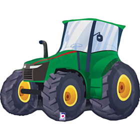 Traktor Folieballon Grøn