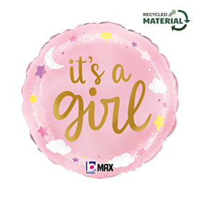 It's A Girl Stjerner & Skyer Folieballon