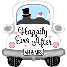 Happily Ever After Bryllupsbil Folieballon
