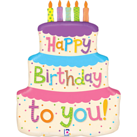 Lagkage Happy Birthday Folieballon