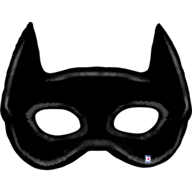 Flagermus Maske Folieballon Sort