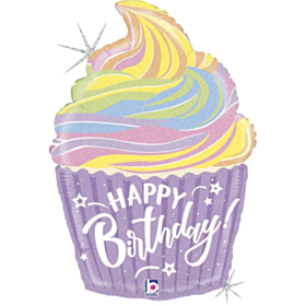 Happy Birthday Cupcake Folieballon