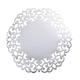 Lasercut Dækkeservietter Sølv