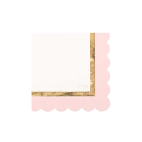 Servietter Hvid/Rosa
