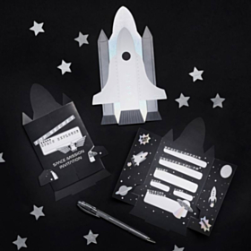 Space Party Invitationer