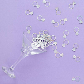 Bride Squad Diamantringe Konfetti