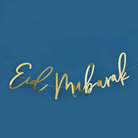 Eid Mubarak Guirlande Guld