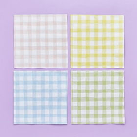 Gingham Pastel Servietter