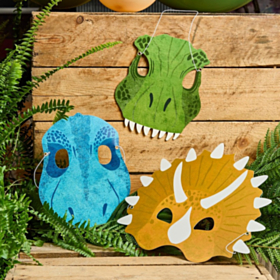 Dinosaur Party Masker