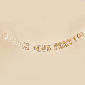 Peace Love Party Guirlande