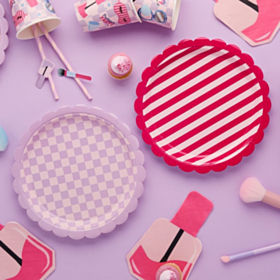 Pamper Party Stribede Tallerkener