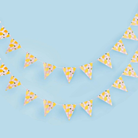 Citron Gingham Guirlande