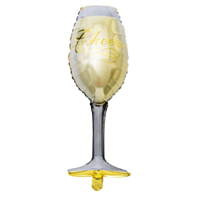 Champagneglas Folieballon