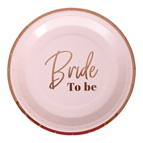 Bride To Be Paptallerkener Lyserød