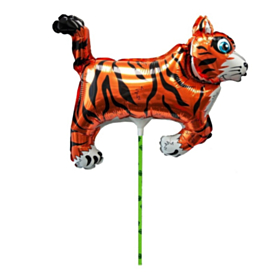 Tiger Folieballon På Pind