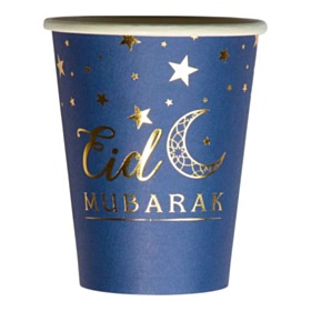 Eid Mubarak Papkrus Blå