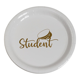 Student Paptallerkener Guld