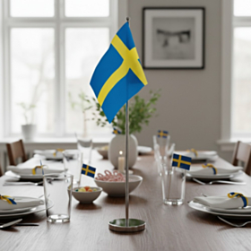 Sverige Bordflag Stor
