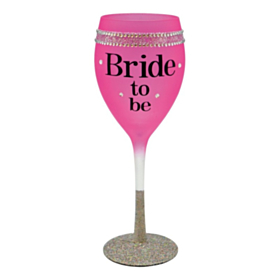 Bride To Be Vinglas Lyserød