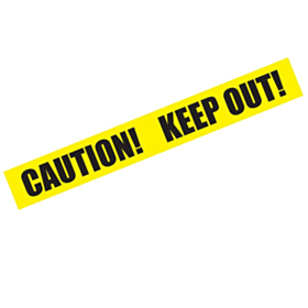 Caution Afspærringsbånd Gul