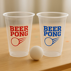 Genanvendelige Beer Pong Kopper & Bolde