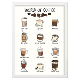 World Of Coffee A4 Plakat