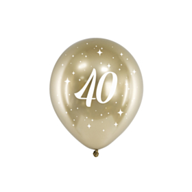 40 Års Balloner Guld