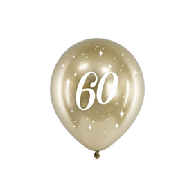 60 Års Balloner Guld