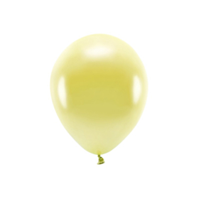 Basic Metalliske Latexballoner Lys Gul