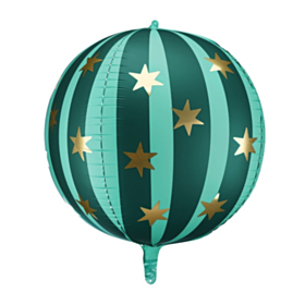 Stjerne Cirkus Folieballon Grøn