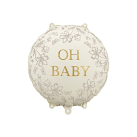 Oh Baby Blomster Folieballon