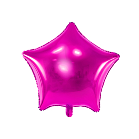 Stjerne Folieballon Hot Pink